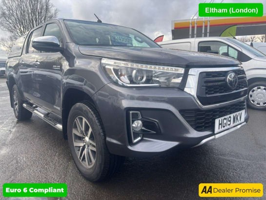 A null TOYOTA HI-LUX 2.4 D-4D INVINCIBLE X IN GREY WITH 56,100 MILES AND A FULL SERVICE HISTORY,