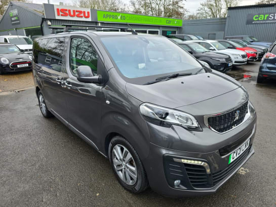 A null PEUGEOT E- TRAVELLER 50kWh Allure MPV 8-seat electric auto in grey, 19,100 miles, 2 owners, full