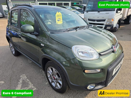 A null FIAT PANDA 0.9 TWINAIR 4X4 IN GREEN ( TUSCANY GREEN ) WITH 73,000 MILES, 1 OWNER FROM