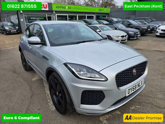 A null JAGUAR E-PACE 2.0 D180 R-DYNAMIC SE SUV IN SILVER WITH 74,648 MILES AND A SERVICE HISTORY