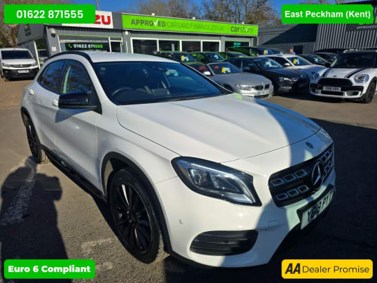 A null MERCEDES-BENZ 180 2.1 GLA220d AMG LINE (PREMIUM) SUV IN WHITE WITH 44,000 MILES AND A FULL SE