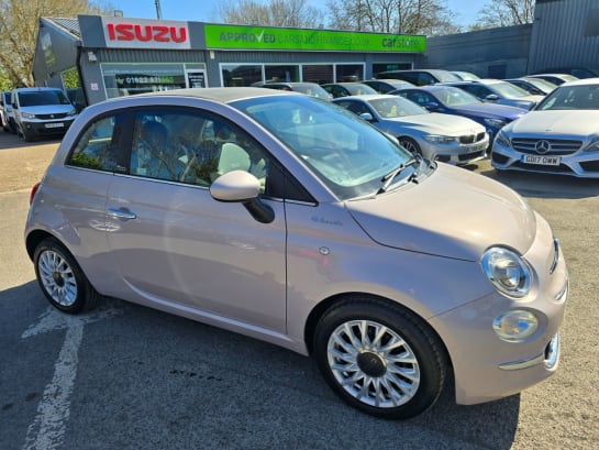 A null FIAT 500C 1.0 MHEV DOLCEVITA CONVERTIBLE IN PINK WITH 15,500 MILES AND A SERVICE HIST