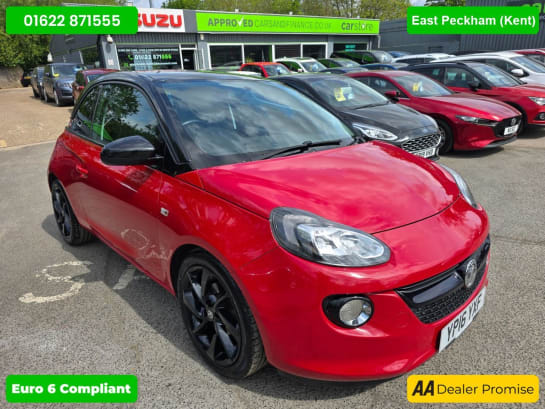 A null VAUXHALL ADAM 1.2i ECOFLEX ENERGISED IN RED WITH 49,000 MILES AND A SERVICE HISTORY, 2 OW