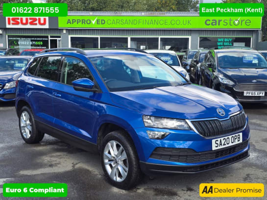 A 2020 SKODA KAROQ 1.0 TSI SE SUV, 42,100 miles, 3 owners, service history, Euro 6 ULEZ, 6-Spe