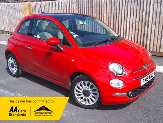 A null FIAT 500 1.2 Lounge Hatchback 3dr Petrol Manual Euro 6 (s/s) (69 bhp) APPLE CARPLAY+