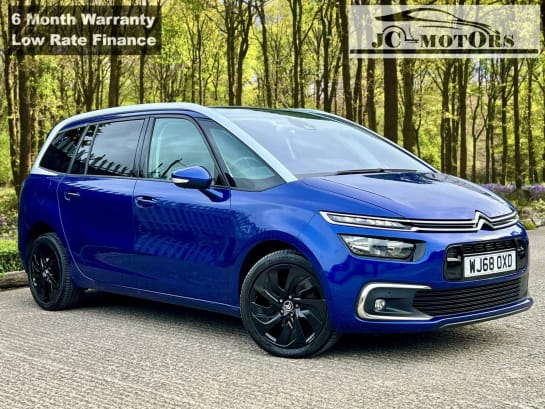 A 2018 CITROEN C4 SPACETOURER 2.0L C4 Grand Spacetourer Flair Blue HDi S/S Auto MPV 5dr Diesel Automatic Euro 6 (161 bhp)