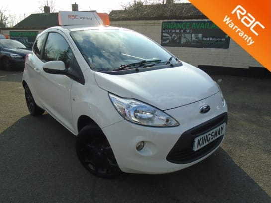 A 2016 FORD KA ZETEC WHITE EDITION