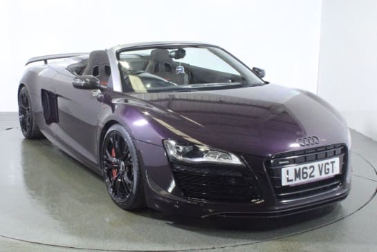 A null AUDI R8 5.2 GT QUATTRO V10 SPYDER 2d 560 BHP Rare, 1 of 1, Merlin Purple 237/333