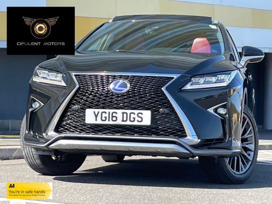 A 2016 LEXUS RX 3.5 450h V6 F Sport SUV 5dr Petrol Hybrid CVT 4WD Euro 6 (s/s) (313 ps)