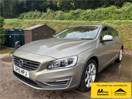 A 2015 VOLVO V60 2.0 D4 SE Lux Nav Estate 5dr Diesel Auto Euro 6 (s/s) (190 ps)