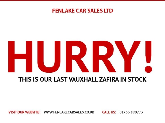 2012 Vauxhall Zafira