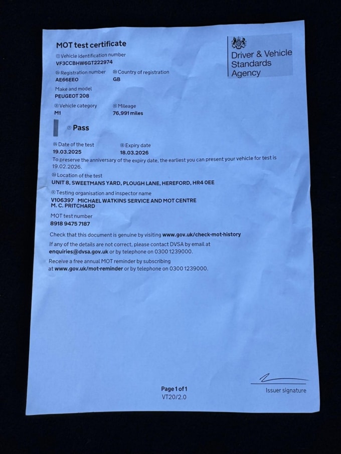 2016 Peugeot 208