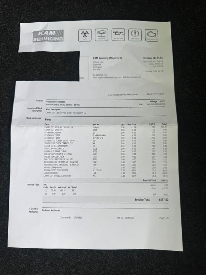 2013 Vauxhall Corsa
