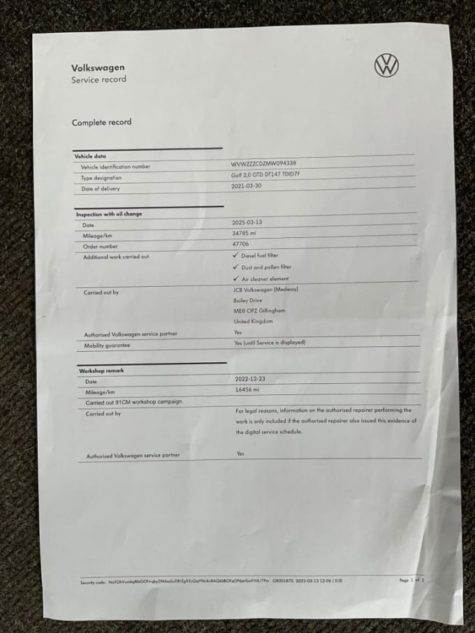 2025 Volkswagen Golf