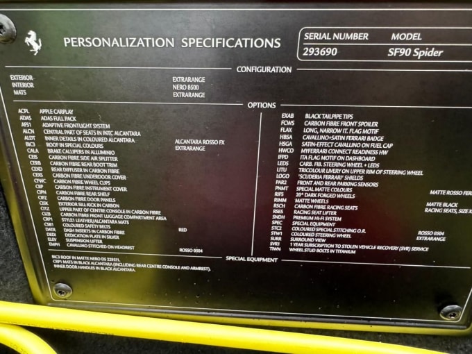 2025 Ferrari Sf90 Spider