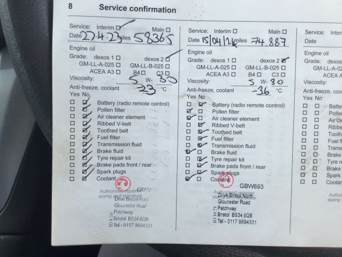 2016 Vauxhall Zafira